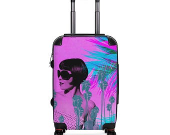 Palm Trees Sunglasses Suitcase - PERSONALIZE!