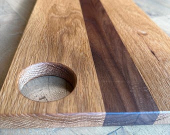 Walnut & Oak Charcuterie Board | Handmade Serving Tray | Wooden Cheese Platter