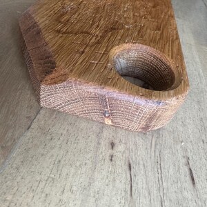 White Oak Serving Board with Round Hand Grip | Handmade Charcuterie Board image 15