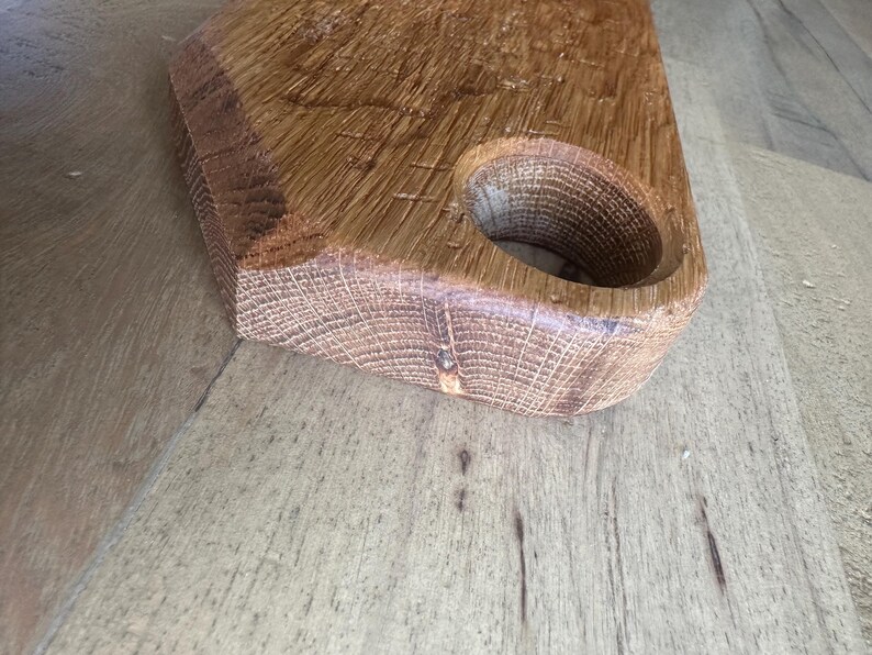 White Oak Serving Board with Round Hand Grip | Handmade Charcuterie Board image 15