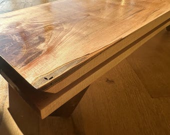 Handmade Maple Charcuterie Board with Walnut Feet | Wooden Serving Platter  | Housewarming Gift