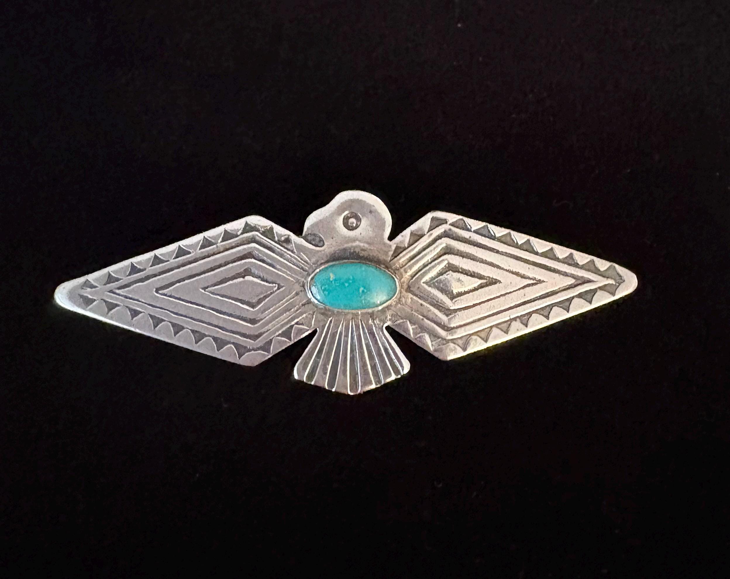 Vintage Navajo Thunderbird Brooch - Etsy