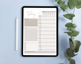 Digital Daily Planner, GoodNotes Planner, iPad Planner, undated digital planner, notability planner, digital planner bundle, pdf download