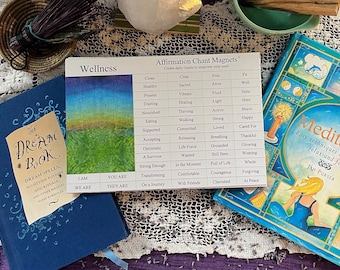 Wellness Affirmation, Magnetic Word Kit for Believe in Health While Adapting to Change