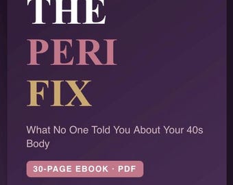 Perimenopauzegids e-boek | Hormoongezondheid, symptomen, slaapstemming resetten (digitale download)