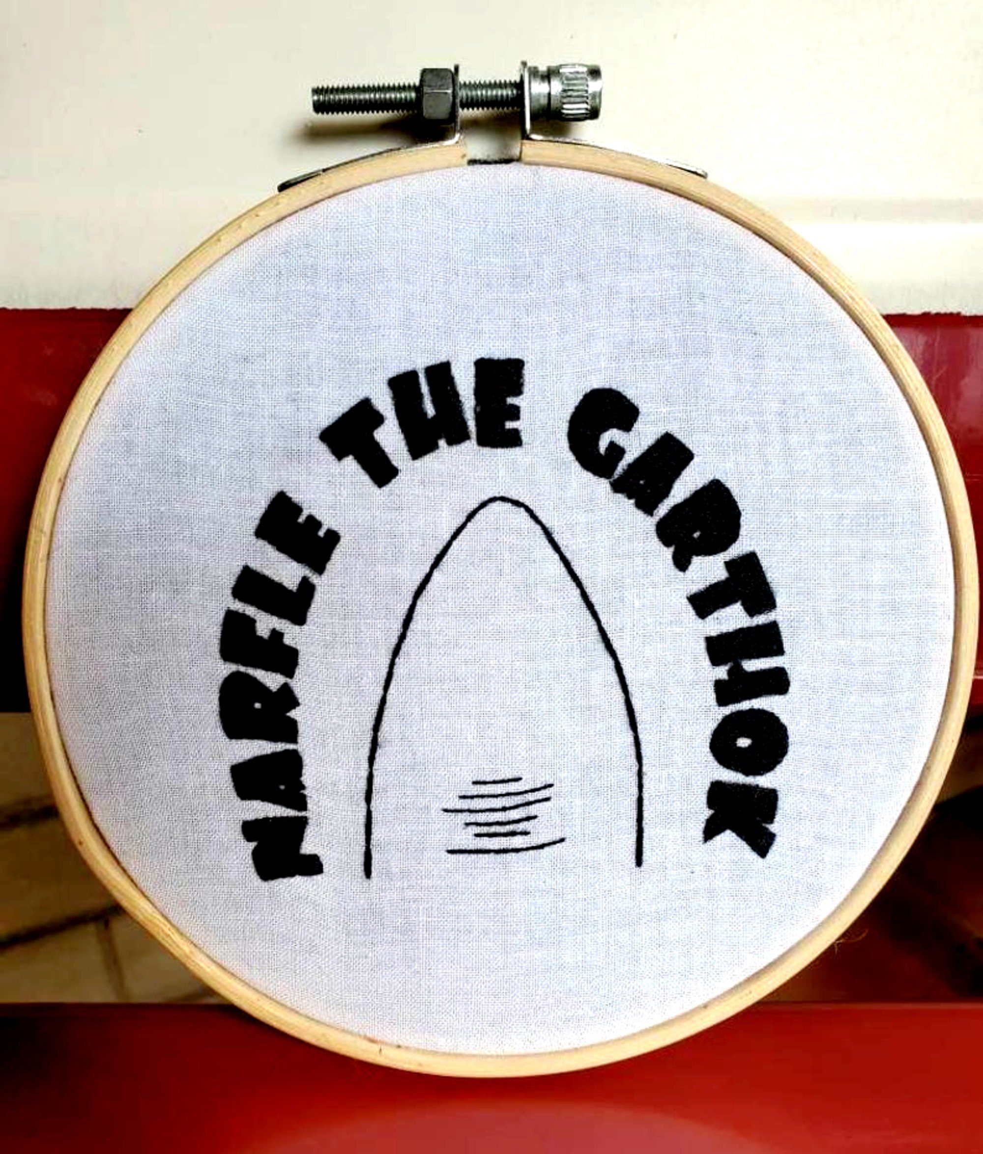 Coneheads narfle the Garthok Embroidery Hoop Etsy