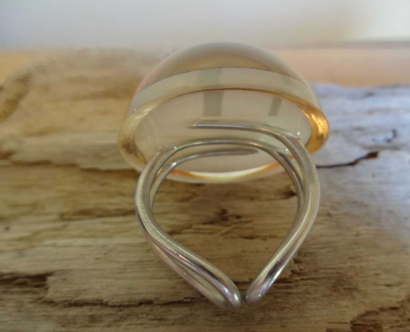 Harvest Moon Snow Globe Ring Handmade in the USA Autumn Etsy