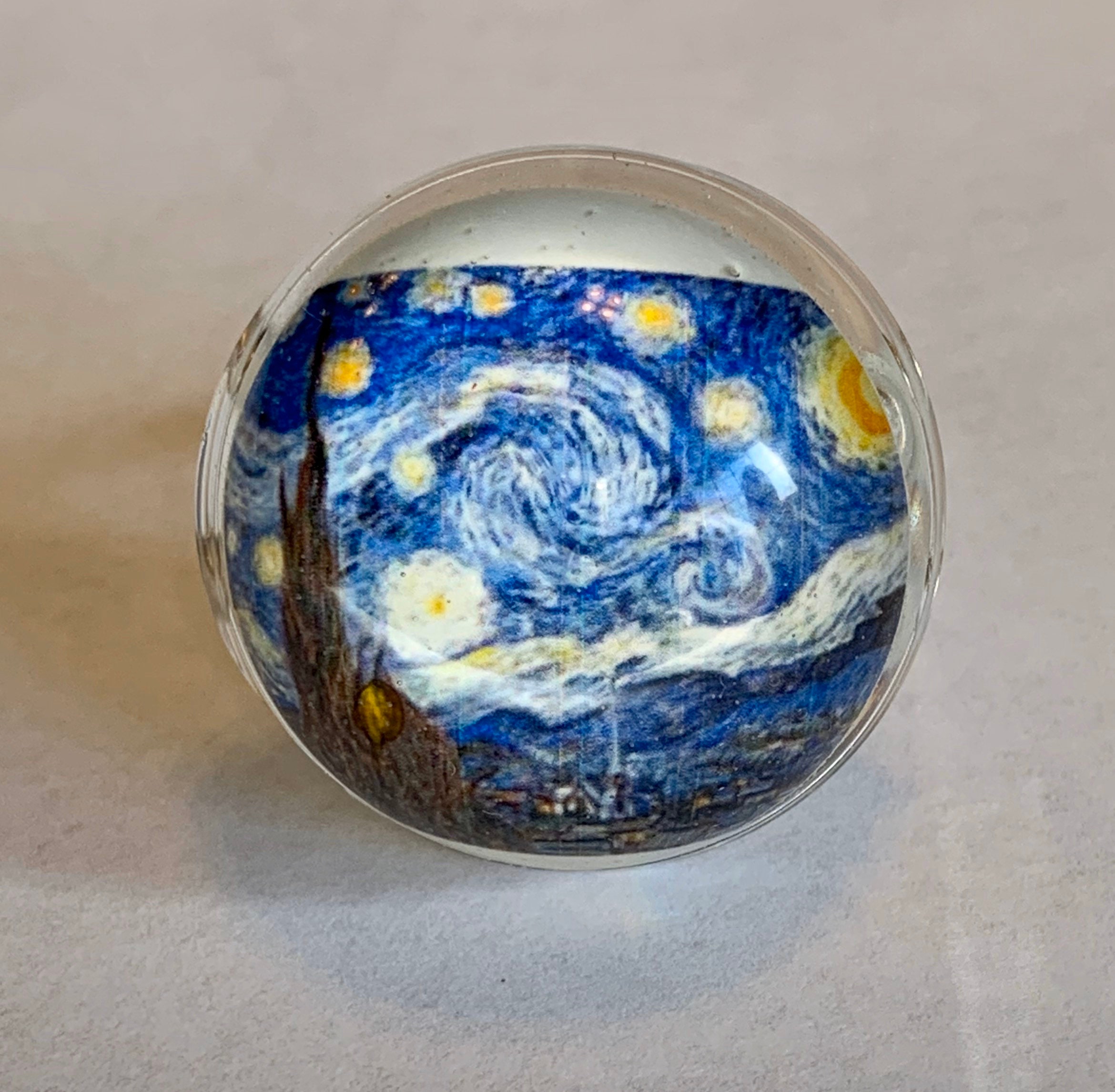 Van gogh starry night ring sale
