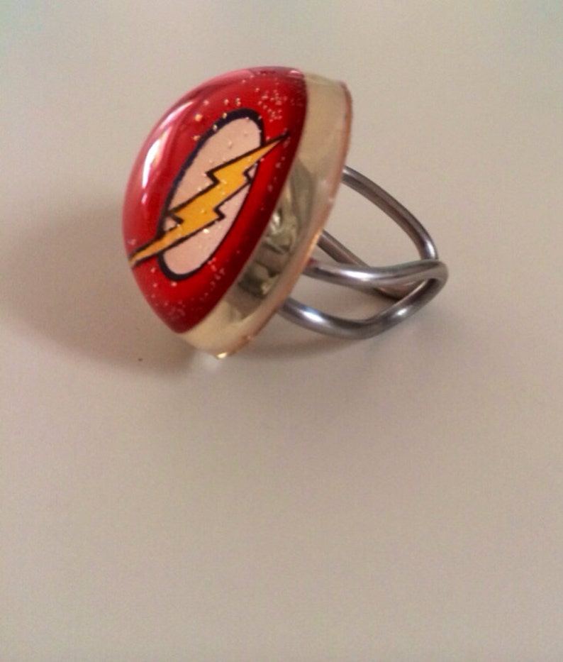 The Flash Ring Flash Gordon Super Heroes Ring the Etsy