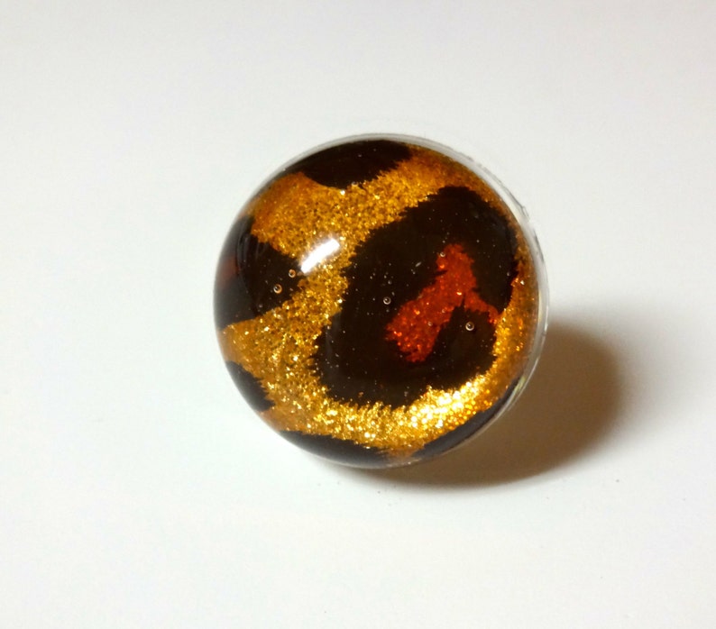 Leopard Ring Cheetah Ring Animal Print Ring Handmade in Etsy