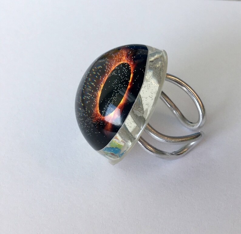 Eclipse Ring Solar Eclipse Eclipse Jewelry Space Ring Etsy