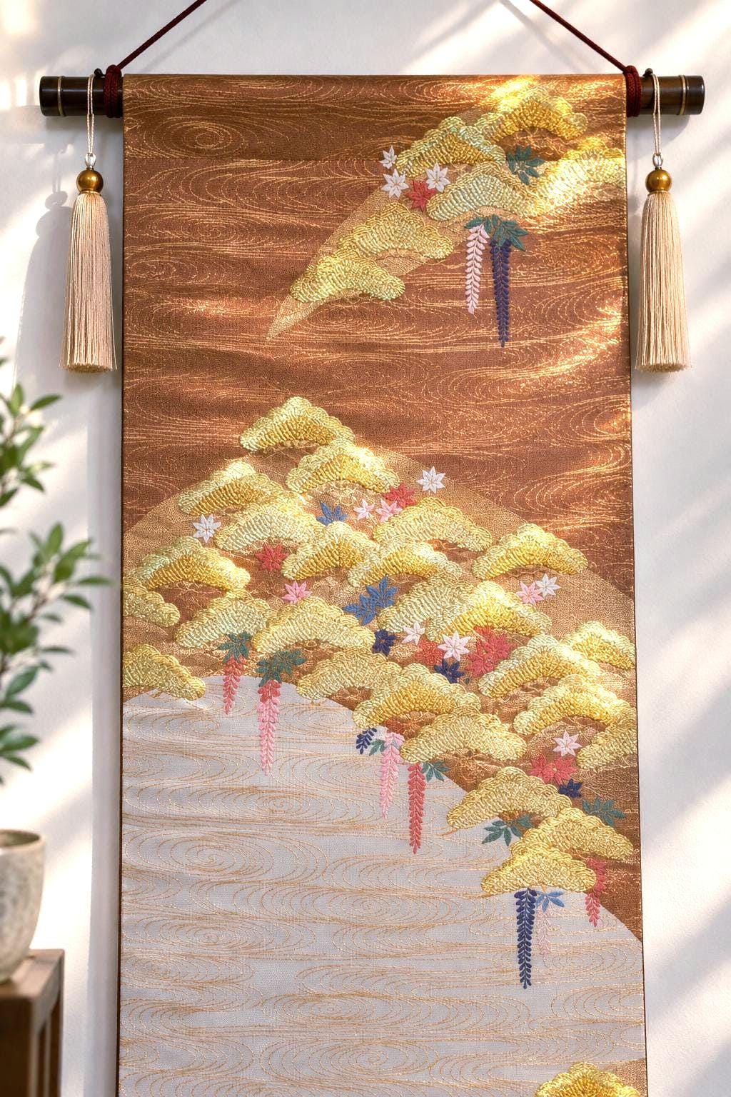 Kimono Obi Silk Wall Hanging - Etsy