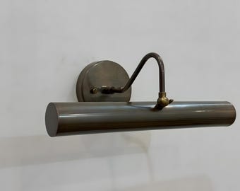 Mid Century Modern Brass Adjustable Picture Light | Picture Light Sconce Painting | Wall Sconce Adjustable | Wall Lamp | Fixture Sputnik