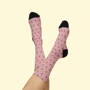 Mustersocken Pole Dance Socken für Pole Dancer Pleaser Heels Socken Niedliche Socken für Sie Pole Dance Geschenke für Pole Dancers Spaß Muster Socken