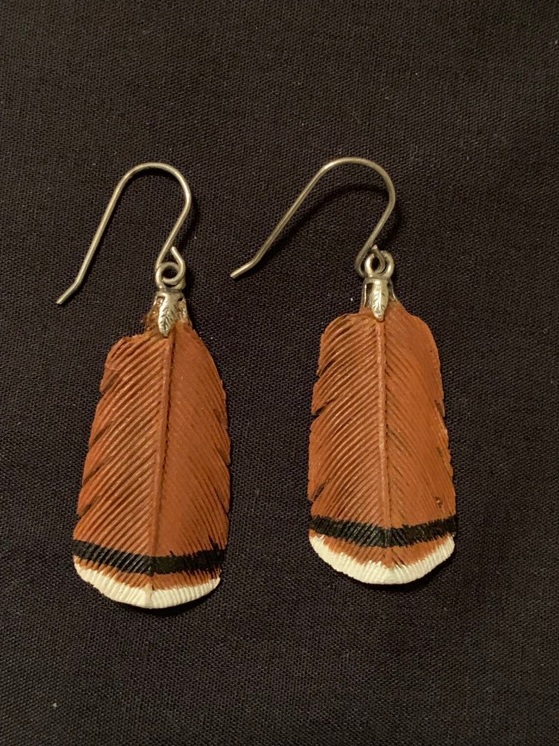 Red-Tailed Hawk Wooden Earrings | Etsy