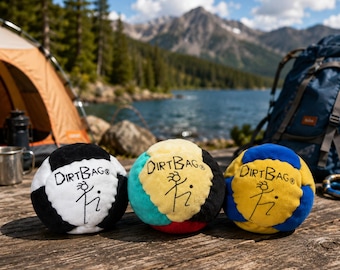 Dirtbag Kick Bag, Soft Suede Surface, Sand Filled Hacky Sack Play Toy