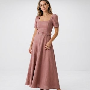 Dusty Rose Maxi Dress - Etsy Dusty Rose Maxi Dress - Etsy