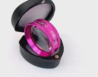Lentes de contacto de color rosa 20D para oftalmología y optometría con envío gratis.