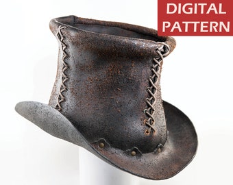 Leather Top Hat - DIGITAL PDF PATTERN