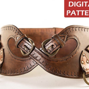 Crossed Buckles Belt  - DIGITAL PDF PATTERN -