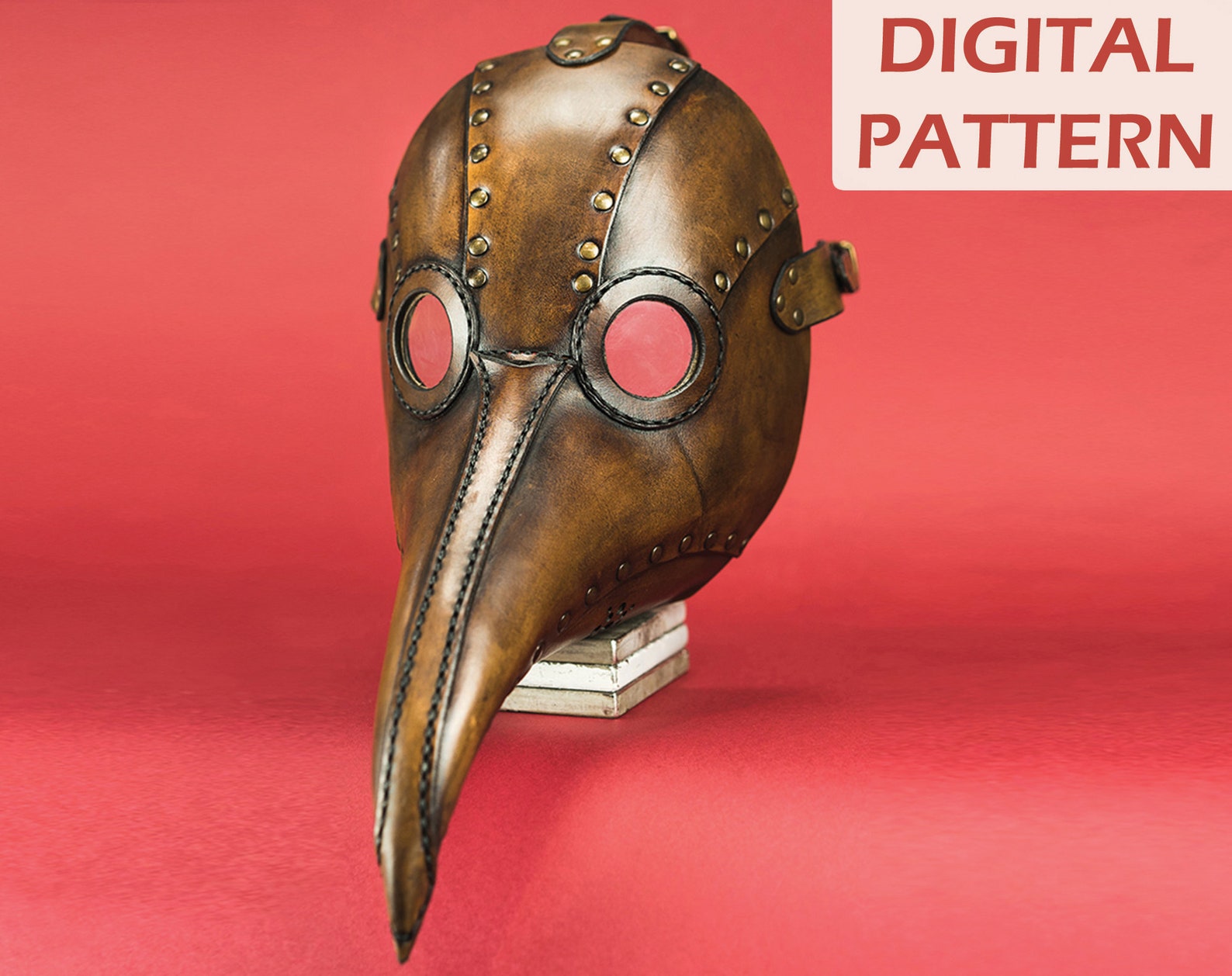 Plague Doctor Mask DIGITAL PDF PATTERN Etsy