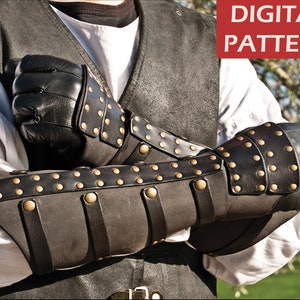 Rawhide Bracers with Handguards - DIGITAL PDF PATTERN