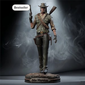 John Marston Frontier STL File – Statue Game – Instant Download