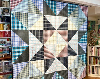 Large Memory Star Quilt Pattern - 4 Sizes - 72", 60", 90" and 120"