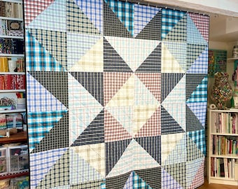 Large Memory Star Quilt Pattern - 4 Sizes - 72", 60", 90" and 108"