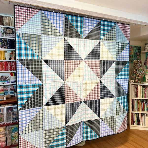 Large Memory Star Quilt Pattern - 4 Sizes - 72", 60", 90" and 108"