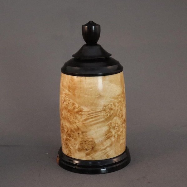Elegant Box Elder and BlackWood Lidded Box.... for your Art Collection