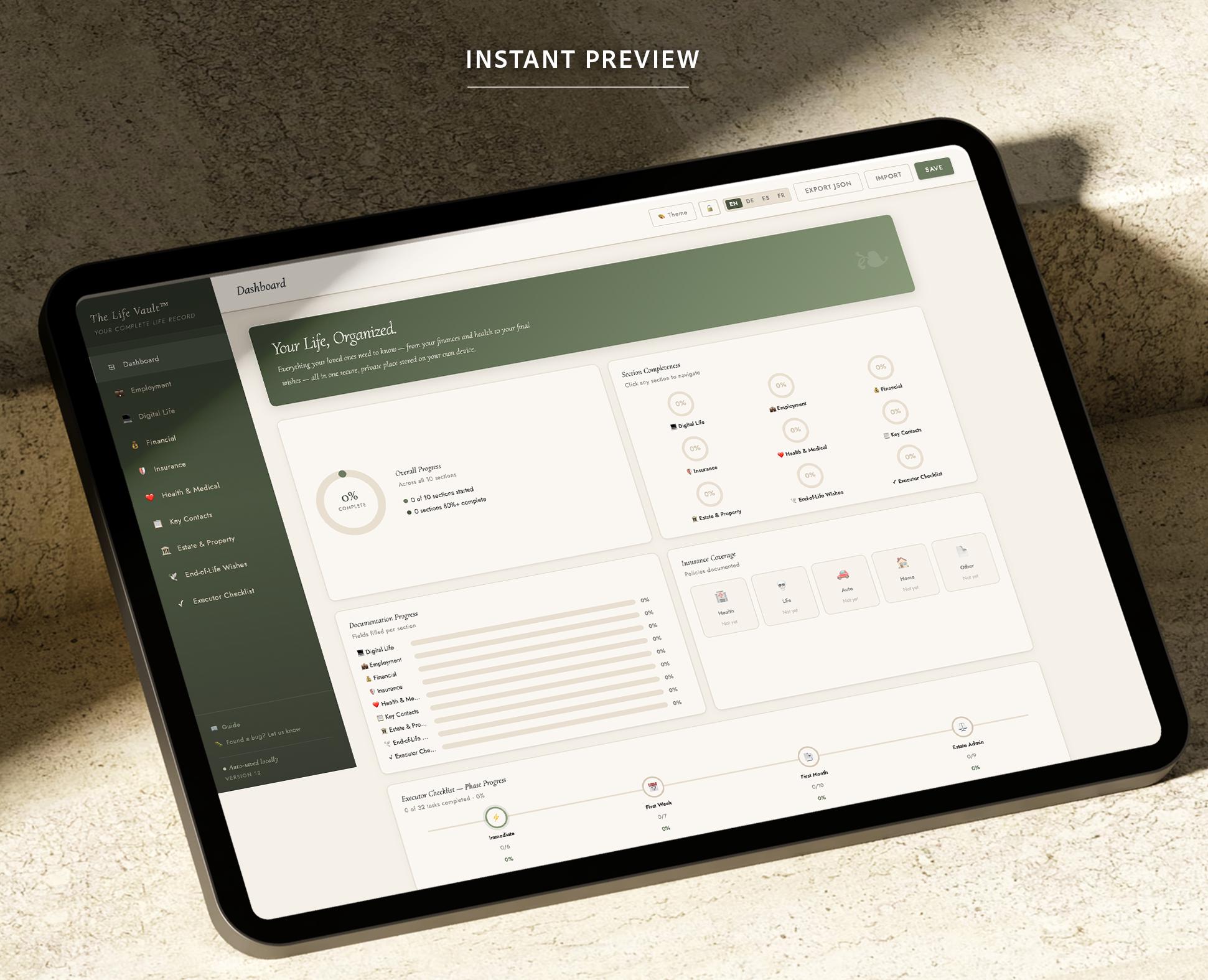 Digital Executor Picture Digital Estate Planner | End of Life Organizer & Final Wishes ...