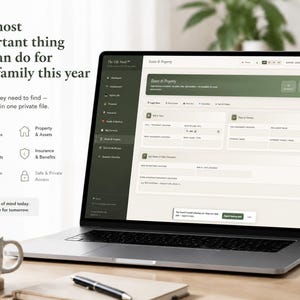 Estate Planning Organizer Digital — The Life Vault™ | End-of-Life Documents, Executor Checklist | Offline | No App