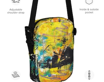 Clash of the Mind Umhängetasche | Abstrakte ADHS Kunst Schultertasche