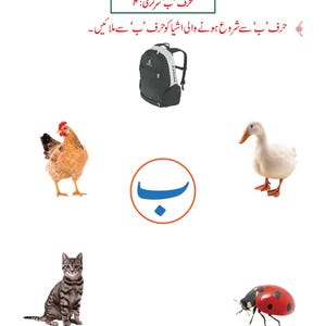 Urdu-alfabetet med bokstaven Alif-arbetsblad | Handstilsövning, handstilsigenkänning (148 PDF-sidor) bild 13