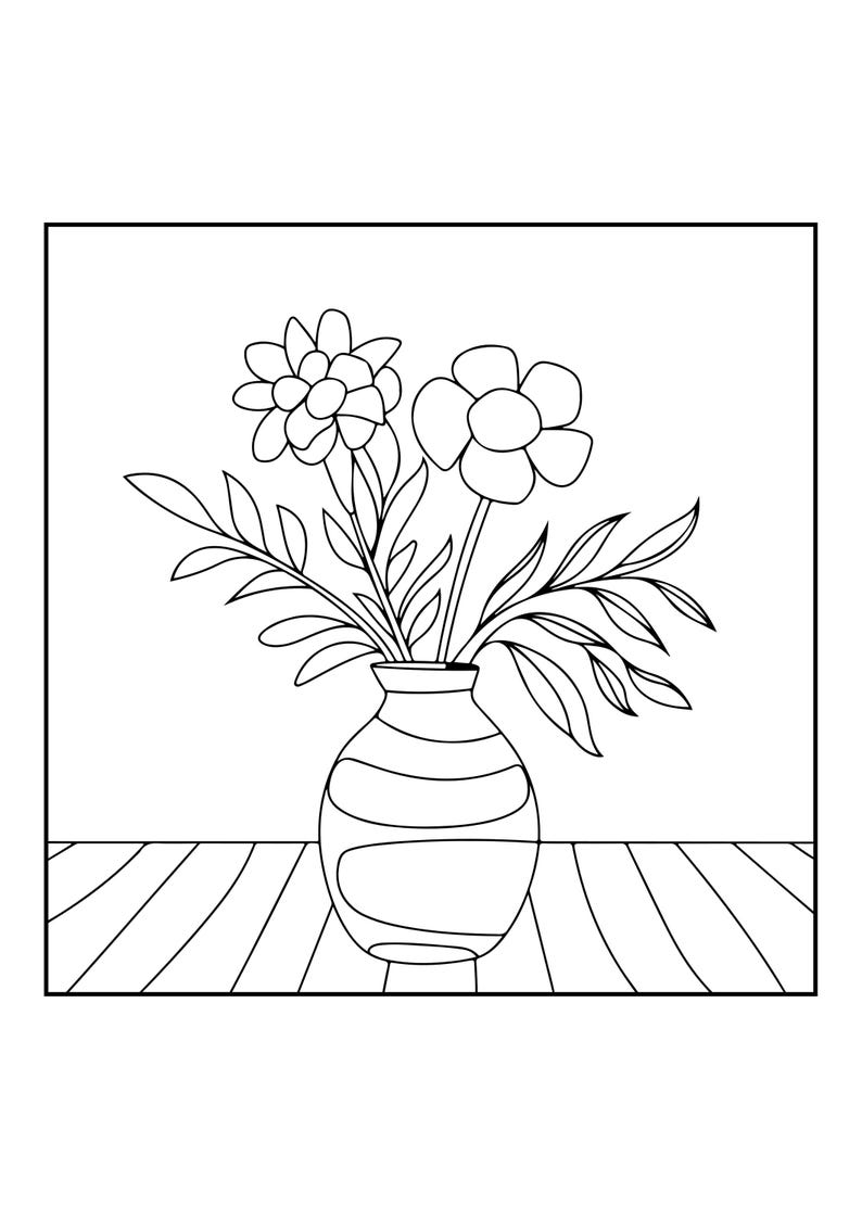 Cozy Hygge Coloring Book | 91 Pages Relaxing Home Scenes (Digital PDF Download) image 14
