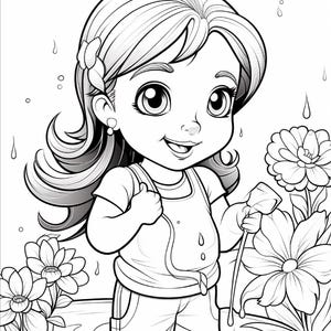 103ページの雨の日ぬり絵ブック｜幼児・未就学児向けアクティビティ（PDFダウンロード） 画像 7