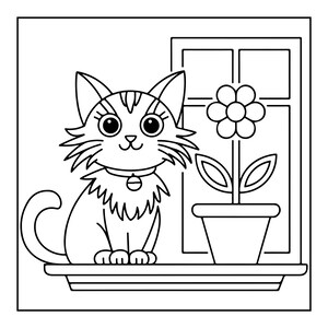 Libro para colorear "Hygge acogedor" con temática de naturaleza, 128 páginas, escenas sencillas y llamativas para adultos (descarga digital). imagen 4