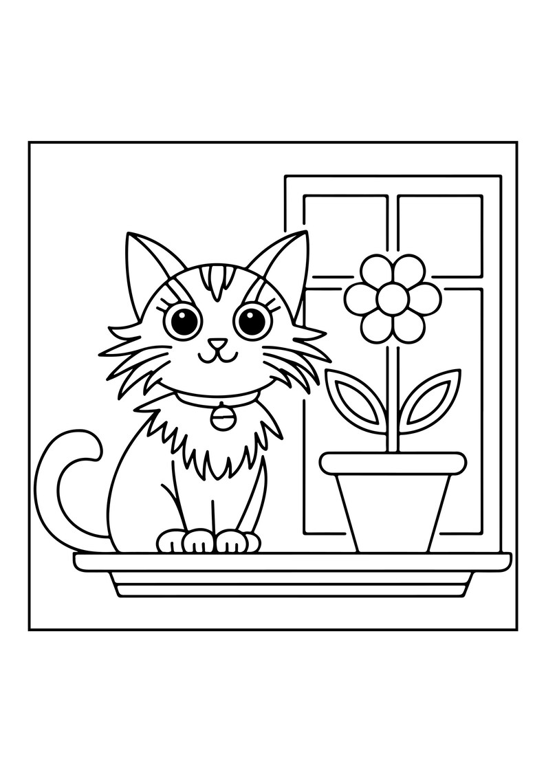 Libro para colorear "Hygge acogedor" con temática de naturaleza, 128 páginas, escenas sencillas y llamativas para adultos (descarga digital). imagen 4