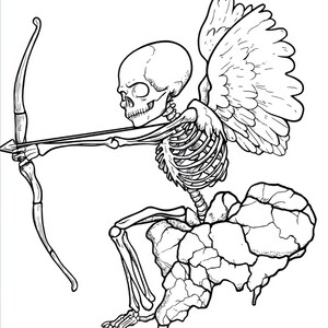 Libro para colorear gótico / 80 páginas espeluznantes de Halloween (descarga digital en PDF) imagen 10