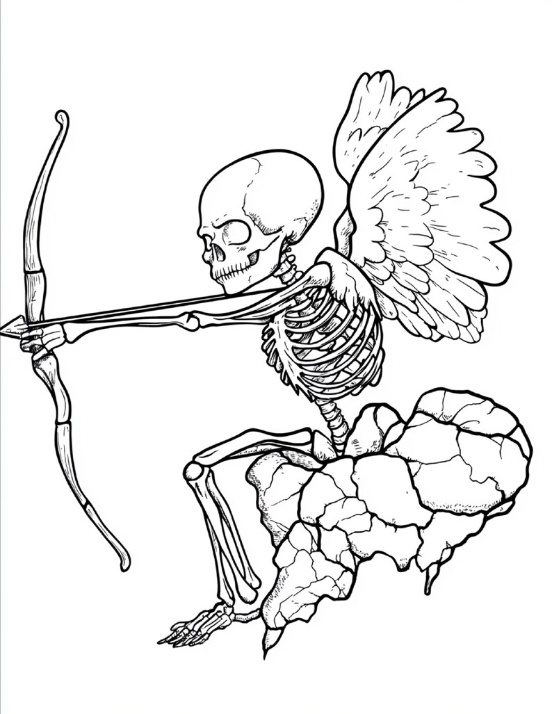 Libro para colorear gótico / 80 páginas espeluznantes de Halloween (descarga digital en PDF) imagen 10