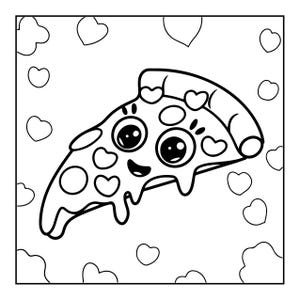 Fet, lättsam målarbok | 50 kawaii-sidor (digital nedladdning) bild 6