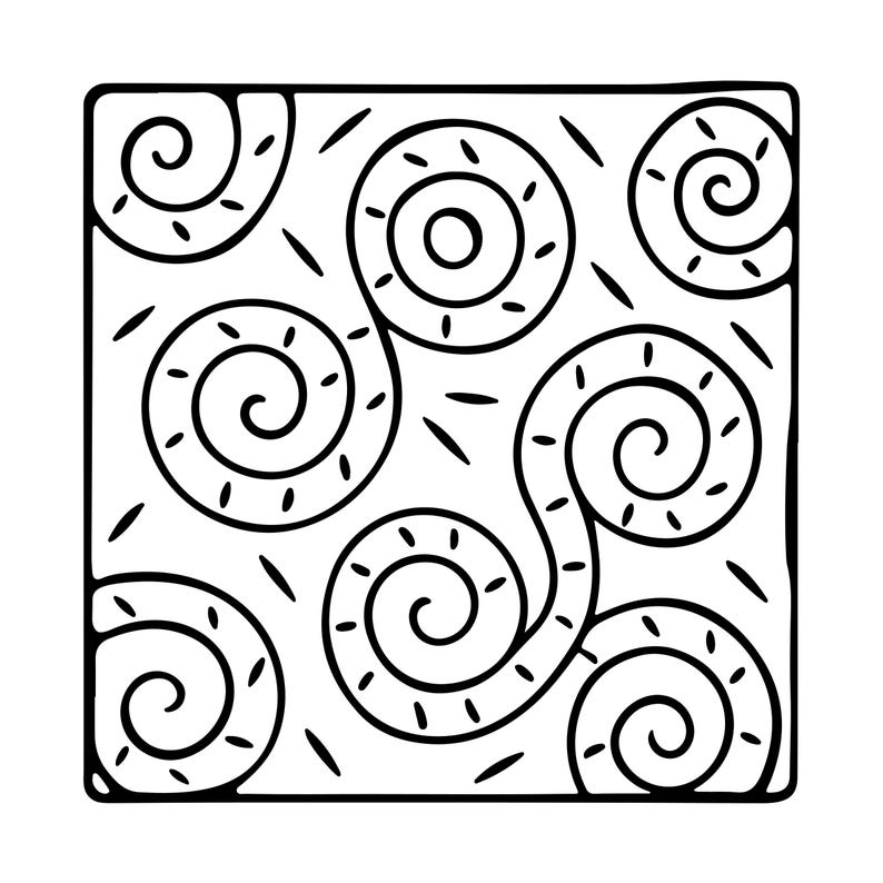 Bold Floral Pattern Coloring Book | 130 Pages, Adult Relaxation (Digital Download) image 5