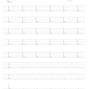 Pode incluir: Uma folha de exerc&iacute;cios educativa branca para praticar a letra L, com uma letra L grande em linhas tracejadas, a palavra Lock, uma pequena ilustra&ccedil;&atilde;o linear de um cadeado e v&aacute;rias linhas tracejadas para tra&ccedil;ar a letra L em tinta preta.