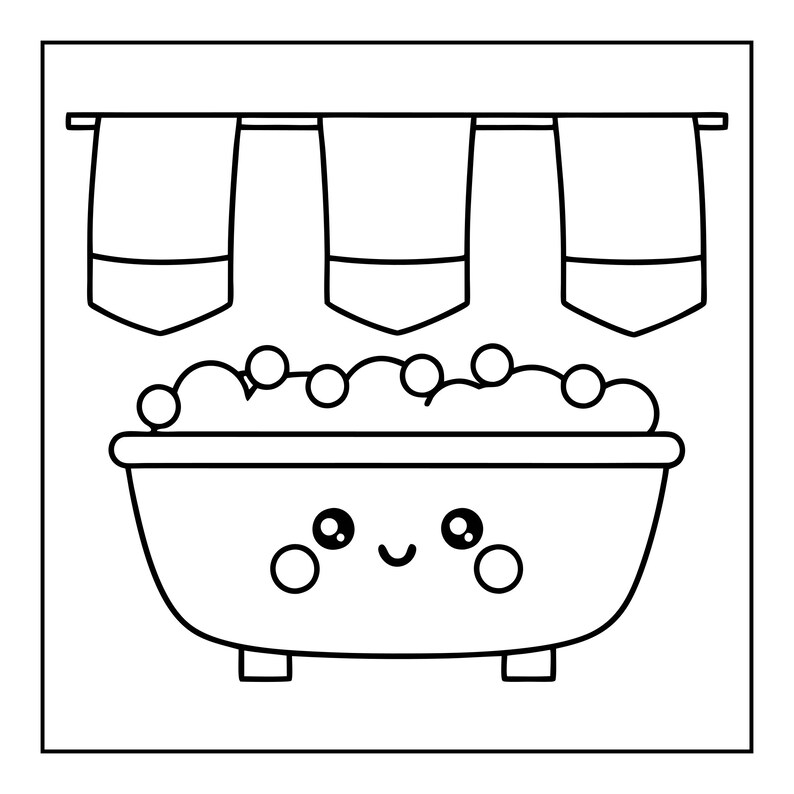 Cozy Kitchen Coloring Book | 108 Bold Easy Pages (Digital PDF) Bild 14