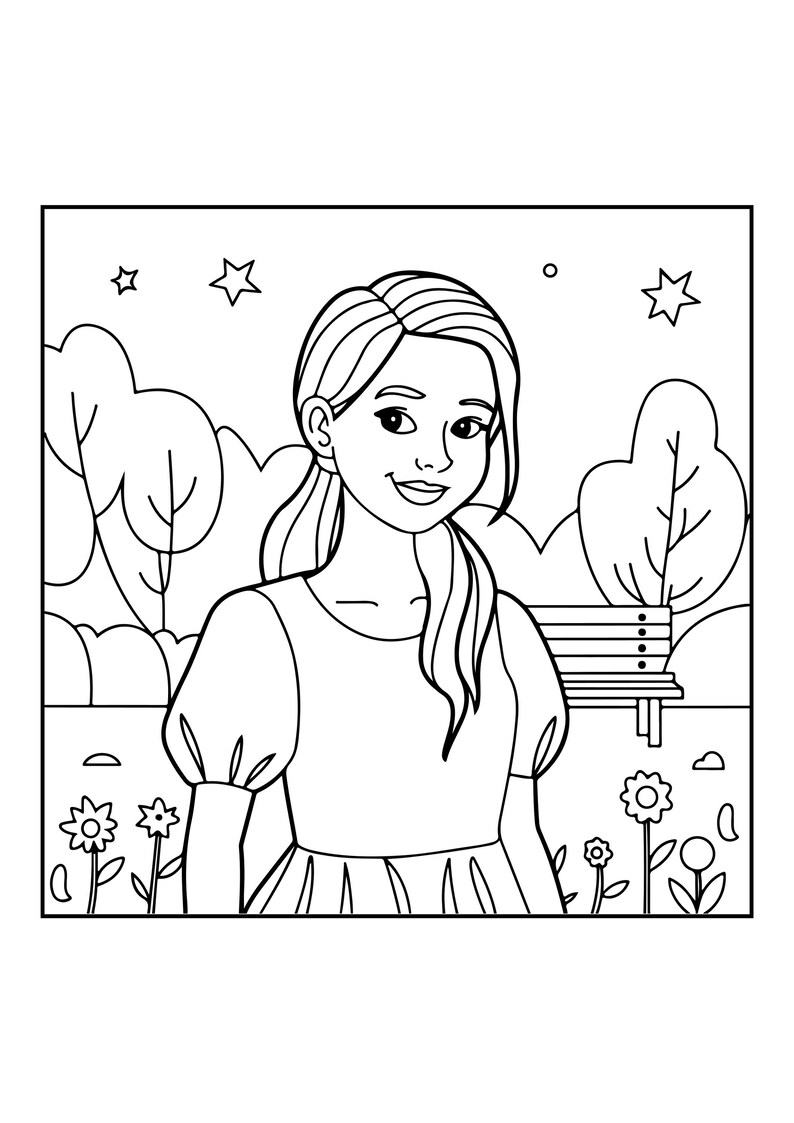 Libro para colorear "Hygge acogedor" con temática de naturaleza, 128 páginas, escenas sencillas y llamativas para adultos (descarga digital). imagen 17