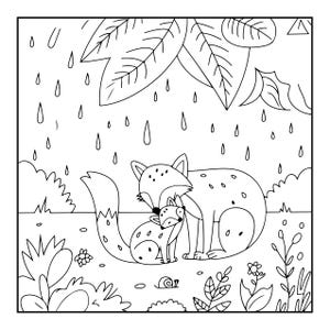 Into Gardens – Ein mutiges und einfaches Malbuch | Welpen, Blumen, Schmetterlinge (Digitaler PDF-Download) Bild 6