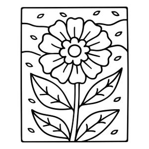 Bold Floral Pattern Coloring Book | 130 Pages, Adult Relaxation (Digital Download) image 4