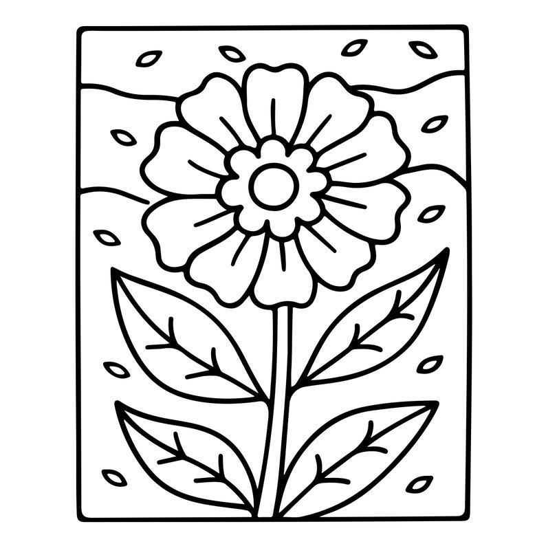Bold Floral Pattern Coloring Book | 130 Pages, Adult Relaxation (Digital Download) image 4