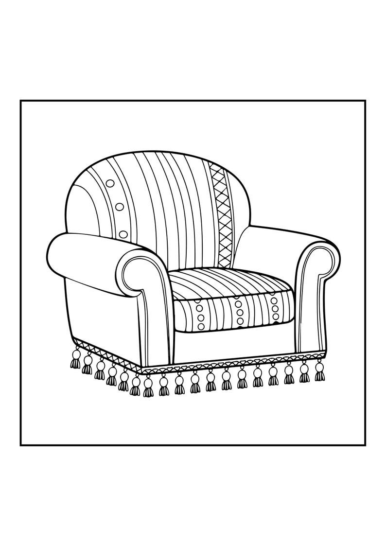 Cozy Hygge Coloring Book | 91 Pages Relaxing Home Scenes (Digital PDF Download) image 3